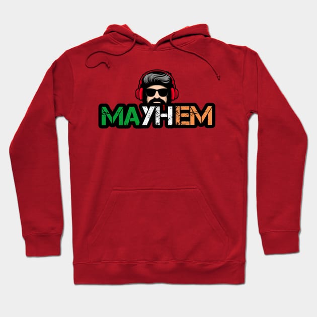 Mayhem podcast merch Hoodie by Mayhem's Shorts Podcast